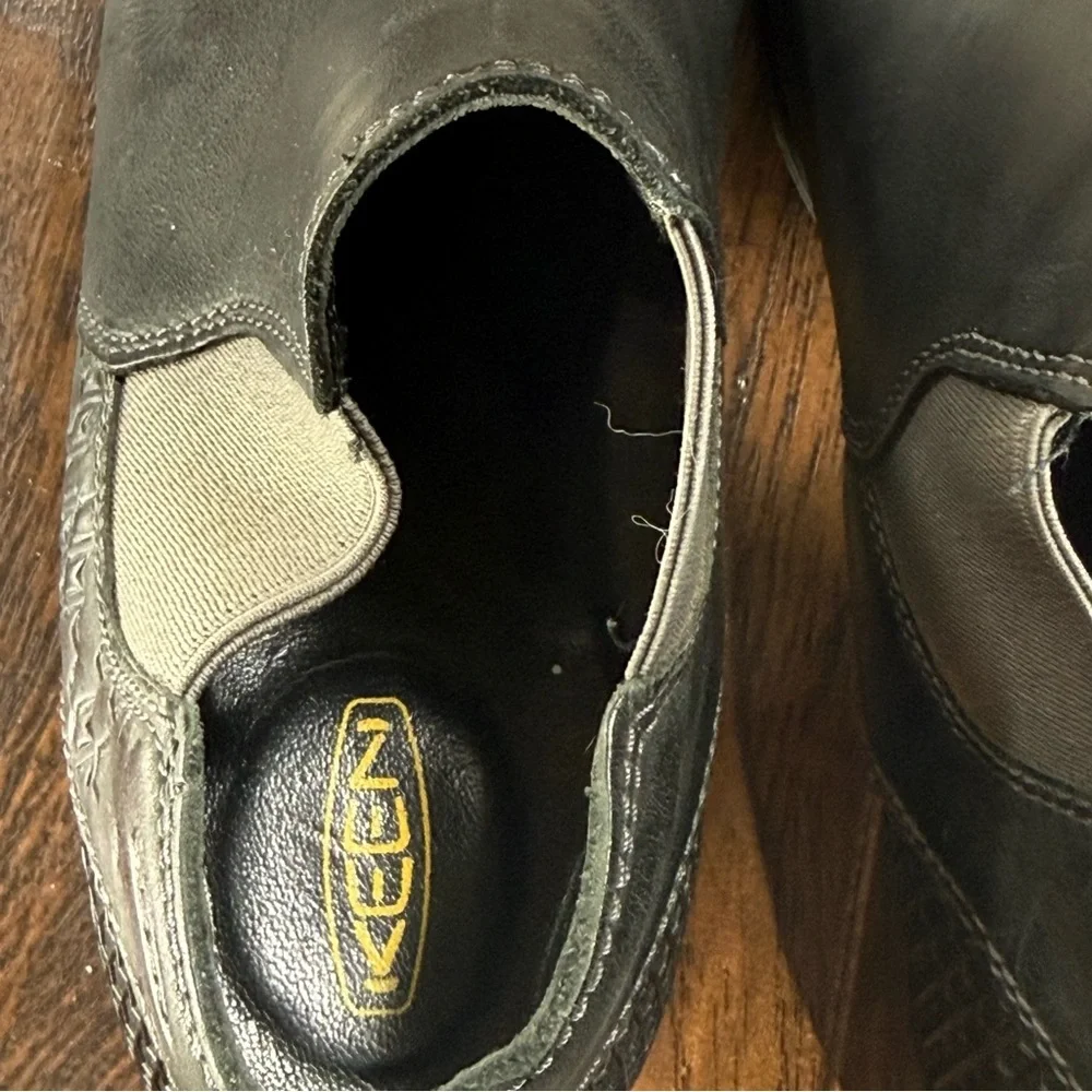 KEEN Women’s Size 7‎ Black Leather Ankle Boots – Low Heel Chelsea Style